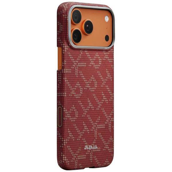 pitaka monogram-gold/red ultra-slim        case for iphone 17 pro zdjęcie 5