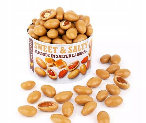 Mixit SWEET & SALTY Migdały w białej czekoladzie ze słonym karmelem 240g na Arena.pl
