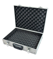 Walizka aluminiowa średnia + pianka - 430x310x115 mm