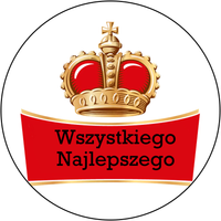 Opłatek na tort Tyskie Napój Okazjonalny Tekst Korona