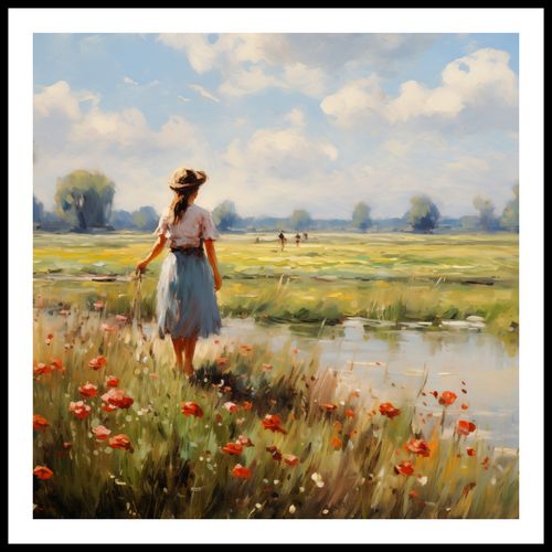 Plakat 90x90cm Wiejski Spokój na Arena.pl