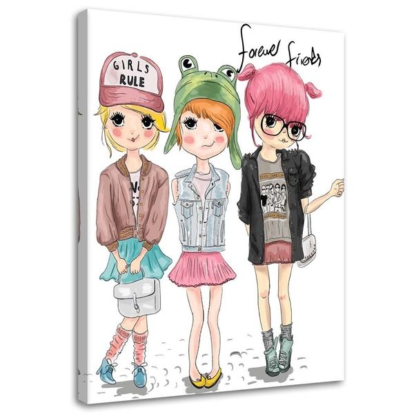 Emaga Obraz na płótnie, Przyjaciółki - 60x90 zdjęcie 1