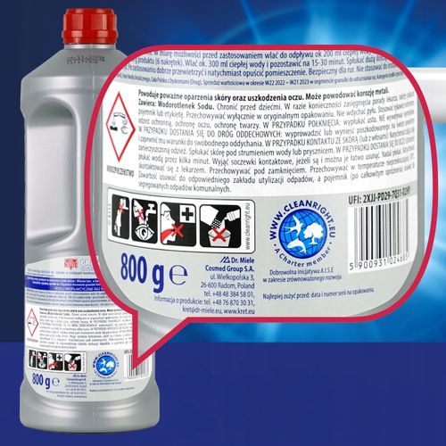 KRET Granulki do Udrożniania Rur Syfonów 3x800g na Arena.pl