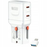 Ładowarka podróżna 4smarts World Travel Adapter Nomad Pocket 65W biały