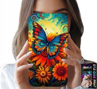 ETUI DO IPHONE 5 / 5S / 5C - MOTYLE MOTYLKI KWIATKI RÓŻE OBUDOWA
