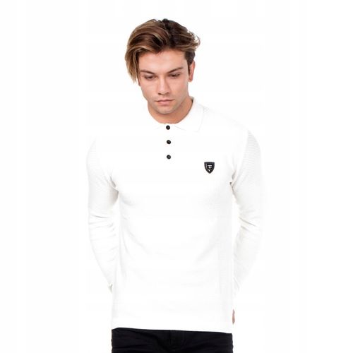 CIPO BAXX SWETER SLIM FIT POLO KOŁNIERZYK~M na Arena.pl