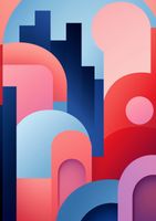 Plakat 42x59,4cm Miasto Kolorów