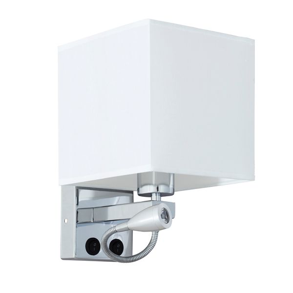 Kinkiet z abażurem LED do czytania E27 SARA Wobako zdjęcie 7