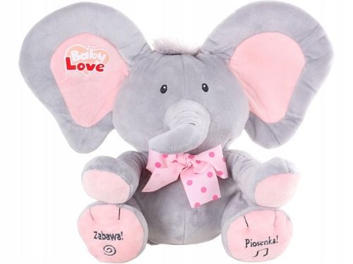 INTERAKTYWNY RÓŻOWY SŁONIK A KUKU RUSZA USZAMI ŚPIEWA I MÓWI PO POLSKU na Arena.pl