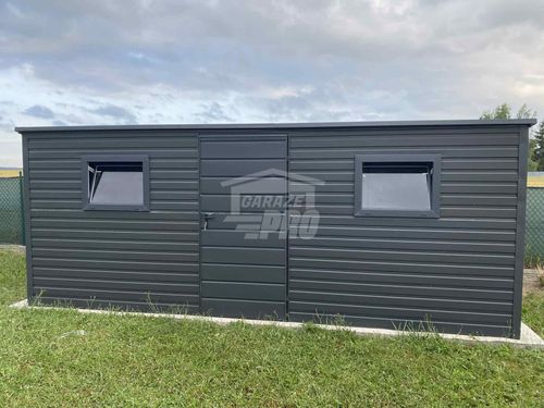 Schowek Domek Ogrodowy 5x2m drzwi 2x okno dach GP619 na Arena.pl