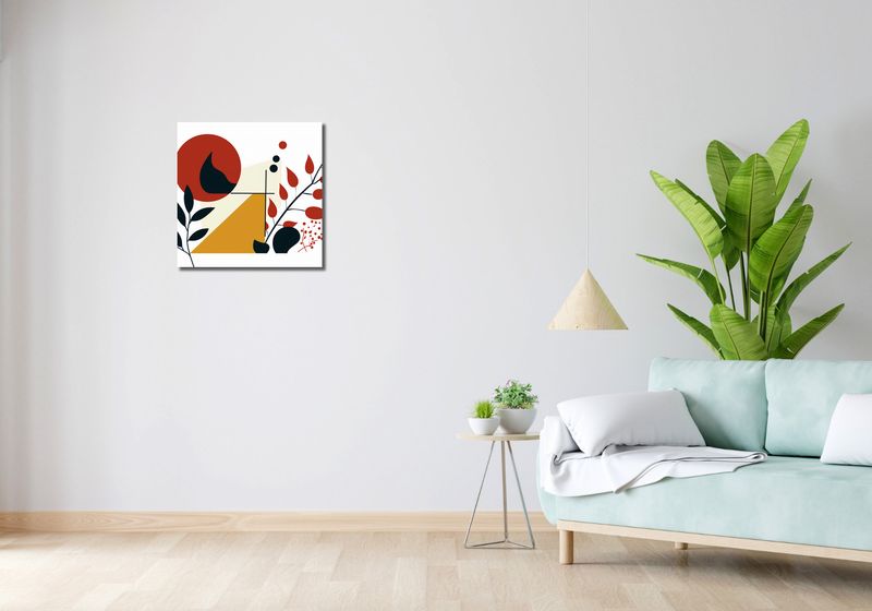 Obraz 50x50cm Ogień i Flora zdjęcie 2