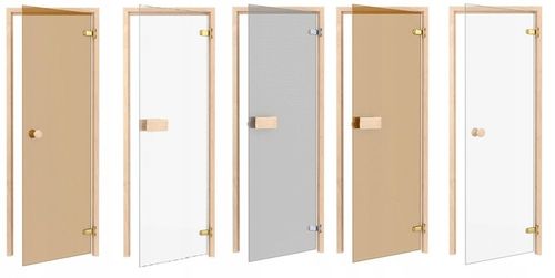 Drzwi do SAUNY Classic SOLIDNE 7x19 Osika Szare – WYSOKA JAKOŚĆ na Arena.pl