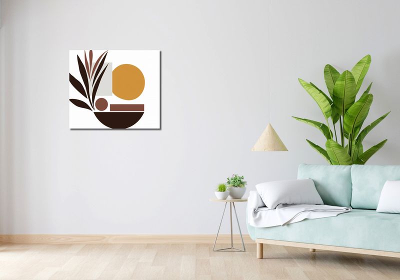 Obraz 70x60cm Stylizacja Roślin zdjęcie 2