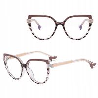 SOLIDNE Damskie Okulary Zerówki do KOMPUTERA Blue Light OPRAWKI NA OBCASIE