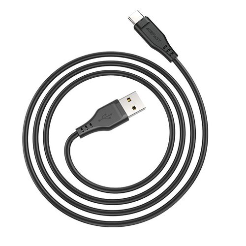 Kabel przewód do telefonu USB - USB-C 3A 1.2m czarny na Arena.pl