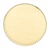 Baza DNO do koszyka spód KOŁO 20cm otwór 6mm