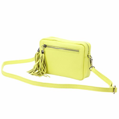 Damska listonoszka torebka Skórzana z brelokiem frędzlem i kieszeniami Luka na Arena.pl