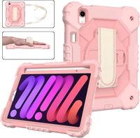 Etui do iPad Pro 11/Air 5/4 z Podstawką i Paskiem na Ramię Różowe