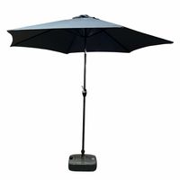 Parasol ogrodowy ORIENT 235x270x270 regulowany z korbką ciemnoszary