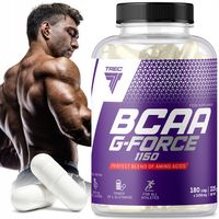 TREC BCAA G-FORCE Premium 1150MG 180 KAPS NIEZBĘDNE AMINO ROZGAŁĘZIONE