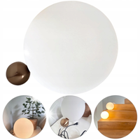 LAMPA STOŁOWA NA SCHODY KULA 22 CM SZKLANA BIAŁA NOWOCZESNA LOFT + ŻARÓWKA