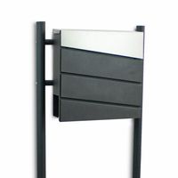 18435 Wolnostojąca skrzynka na listy pocztowa grafitowo-srebrna