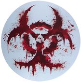 Wlepa Zombi Biohazard Umbrella Blood Krew Resident Evil Ozdobna Naklejka