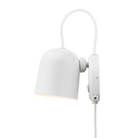 Pojedyncza lampa ścienna Angle 2120601001 DFTP obracana do salonu biała