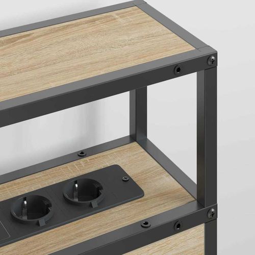 Zagłówek do przechowywania z półką dąb sonoma 200 cm na Arena.pl