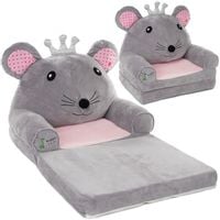 fotel dla dziecka rozkładany Kidsee 2-częściowy myszka