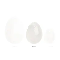 la gemmes yoni egg clear quartz m - kamień szlachetny, rozmiar m