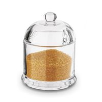 CUKIERNICA SZKLANA Z POKRYWKĄ OTWÓR NA ŁYŻECZKĘ TADAR GRACE 300 ML