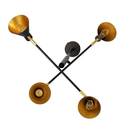 Less zwis 4x40W E14 czarny matowy na Arena.pl