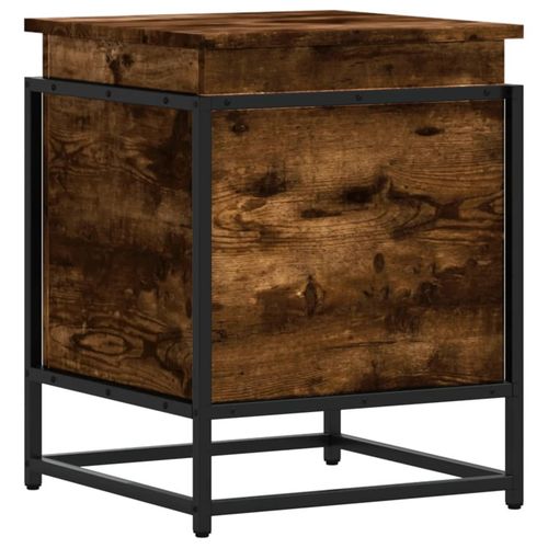 Skrzynia z pokrywą, przydymiony dąb, 40x40x51,5 cm na Arena.pl