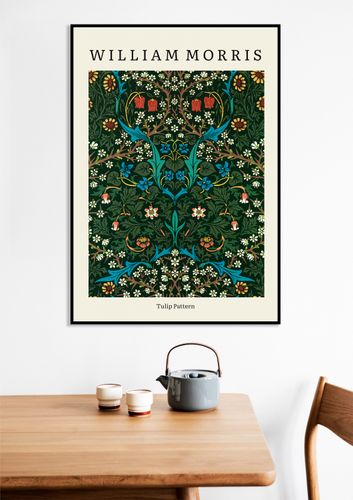 Obraz 30x50cm Design Tulip Pattern, Morris Vintage do Salonu na Arena.pl