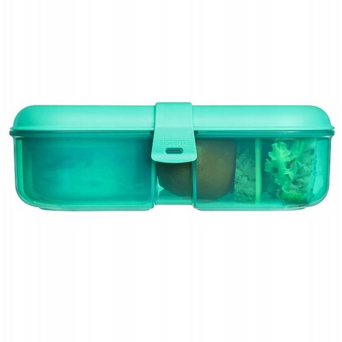 ŚNIADANIÓWKA SISTEMA LUNCHBOX POJEMNIK SOS BOX BENTO 1100ML Z PRZEGRÓDKAMI na Arena.pl