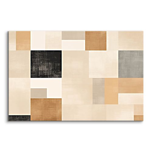 Obraz Canvas Abstrakcja Wzór Geometryczny Styl Boho Kwadraty 40cm x 30cm na Arena.pl