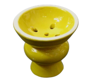 Cybuch do Shishy Hookah Bowl do Sziszy Ceramiczny Duży Żółty