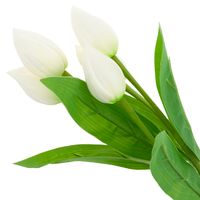TULIPAN BUKIET TULIPANÓW BIAŁE PIĘKNE REALISTYCZNE