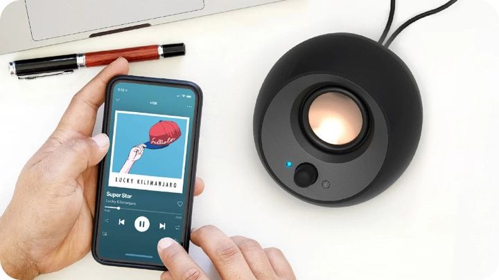 Głośniki biurkowe Creative Pebble V3 Czarne zdjęcie 2