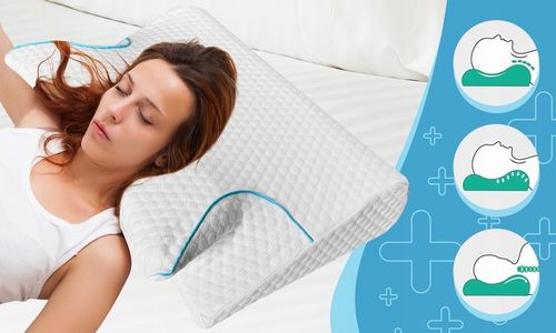 PODUSZKA DO SPANIA ORTOPEDYCZNA PROFILOWANA DO SPANIA PIANKA MEMORY na Arena.pl
