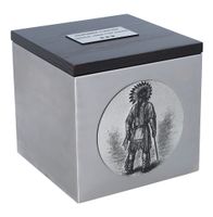 Urna na prochy z postacią indianina Tabliczka / Tak