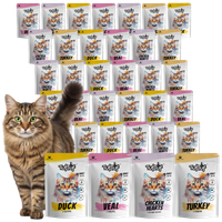 MOKRA KARMA DLA KOTA TufTuf Saszetka mielonka MIX SMAKÓW ZESTAW 40x100g