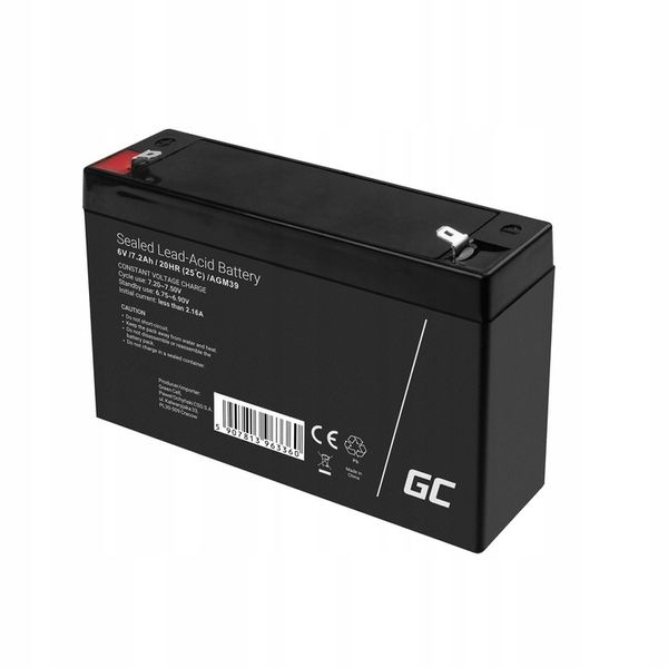 Akumulator AGM 6V 7.2Ah do Autka Pojazdów Samochodzików Zabawek Echosond zdjęcie 6