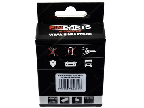 BOX 2pcs - EPL89 7440 T20 W21W 16 CREE 80W na Arena.pl