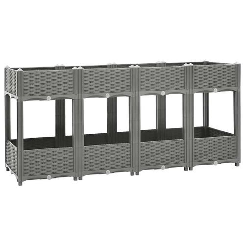 Donica do podwyższonej rabaty, 160x40x71 cm, polipropylen na Arena.pl