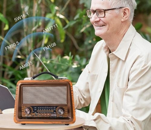 RETRO RADIO SIECIOWO BATRYJNE PRZENOŚNE BLUETOOTH AKUMULATOROWE FM AM na Arena.pl