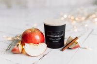 INTENSYWNA ŚWIECA SOJOWA .::AROMMA JABŁKO::. I CYNAMON WIECZKO