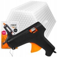 MOCNY PISTOLET DO KLEJU KLEJENIA NA GORĄCO KLEJARKA + BARDZO DUŻO KLEJU 1KG