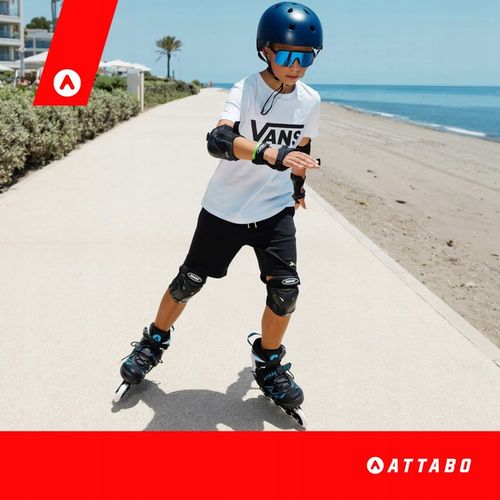 Łyżworolki dziecięce ATTABO 2w1 rolki i łyżwy Kylo L (38-41) Regulowane na Arena.pl